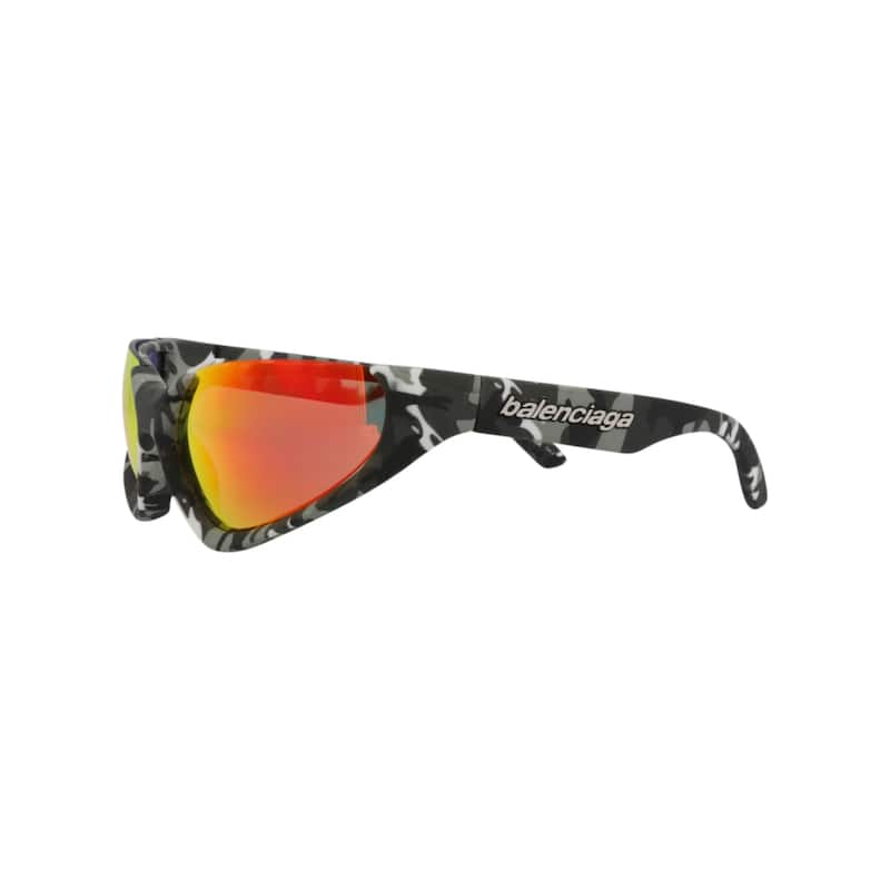Balenciaga Shield-Frame Bio Injection Rilsan Sunglasses