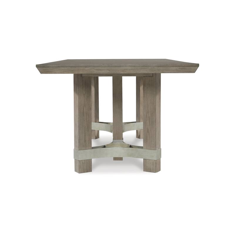 Signature Design by Ashley Chrestner Gray Dining Table - 41"W x 84"D x 30"H