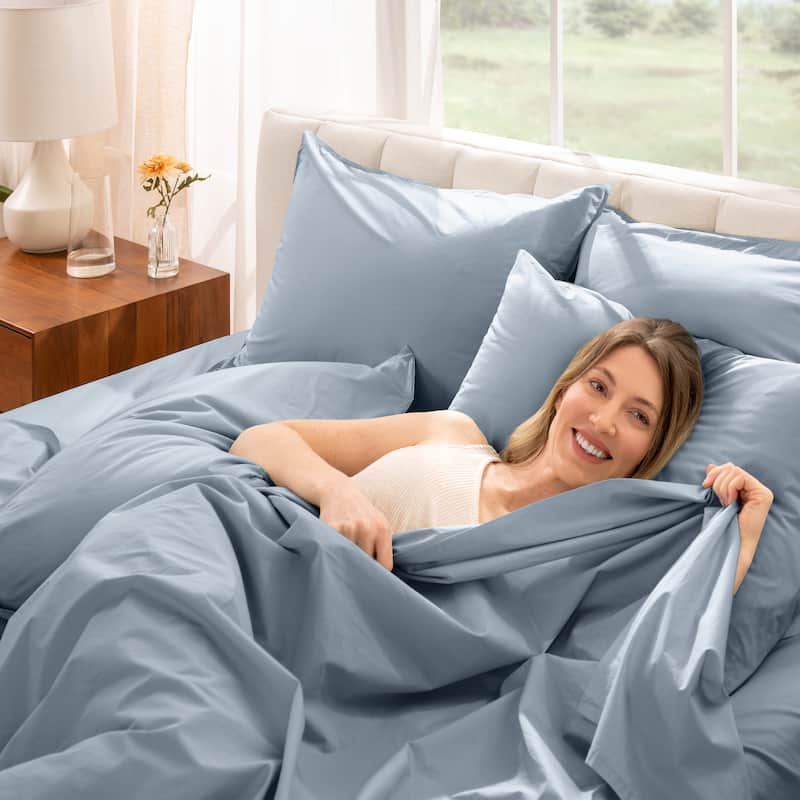Bare Home Organic Cotton Sheet Set - Crisp Percale Weave
