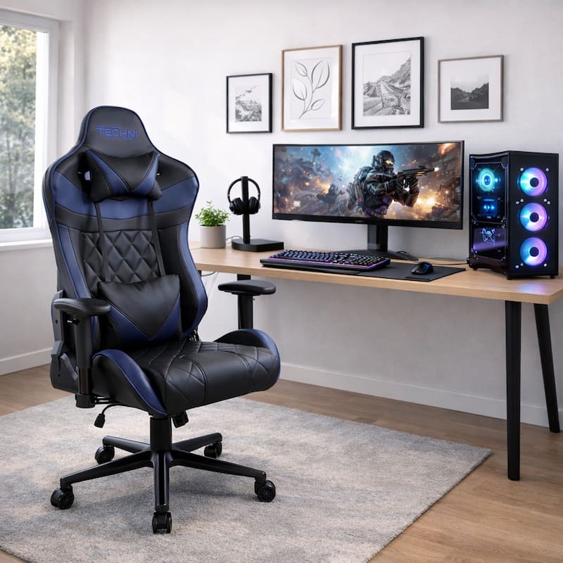 Customizable Support Heavy-Duty Gamer XL Series 350 lb Capacity - Blue