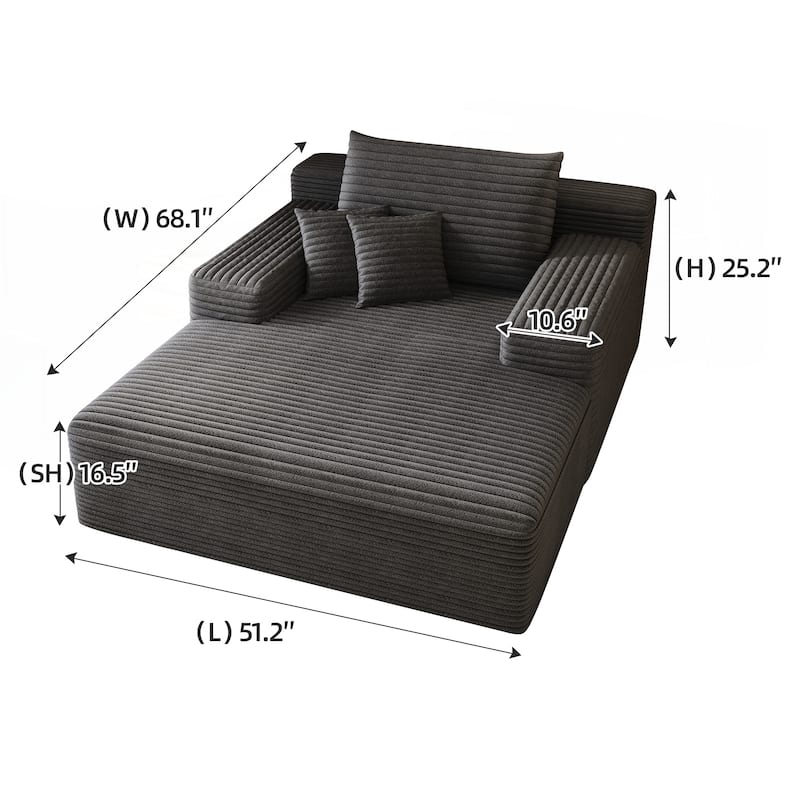 Oversized Upholstered Sofa Bed