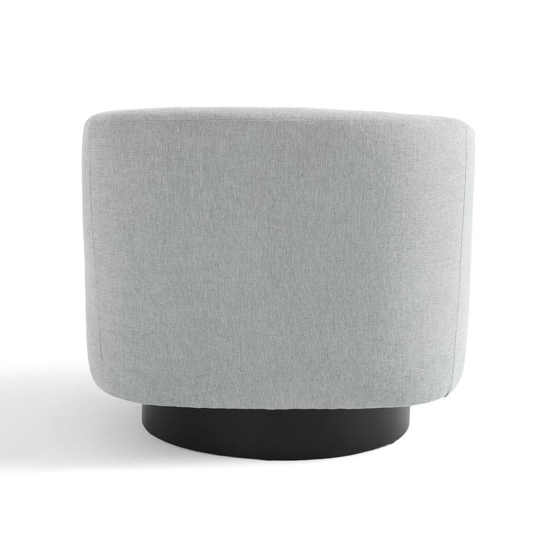 Modern Round Swivel Accent Chair Set of 2 Barrel Chair for Living Room