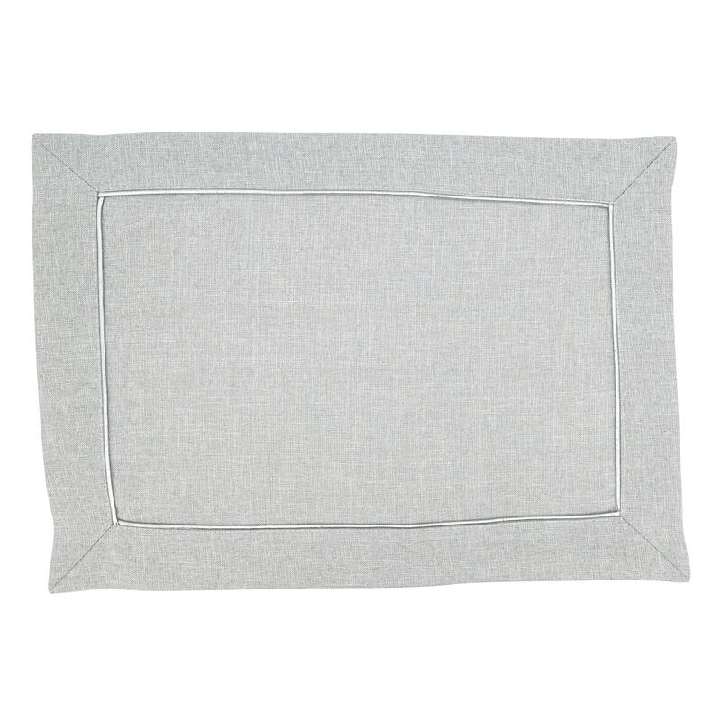 Shimmering Placemat with Piping Detail (Set of 4) - 14"x20"