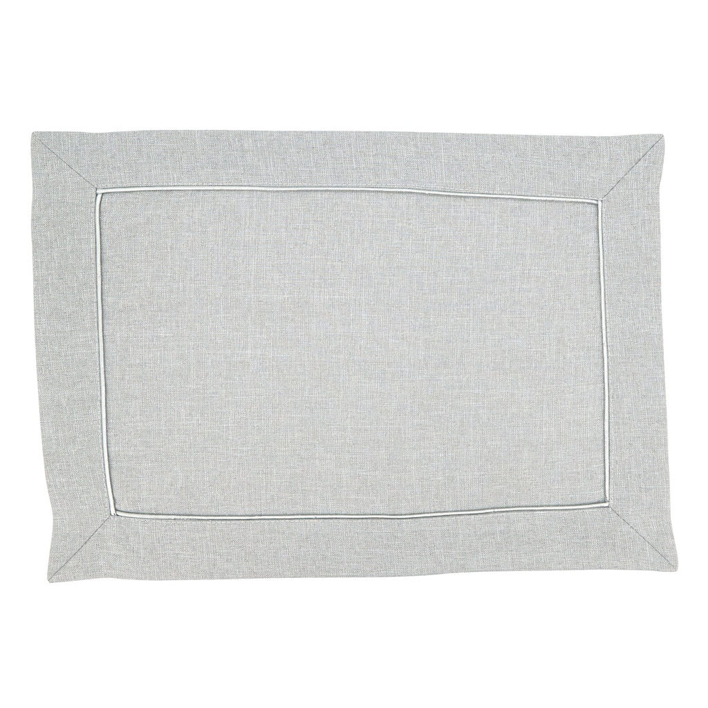 Shimmering Placemat with Piping Detail (Set of 4) - 14"x20"