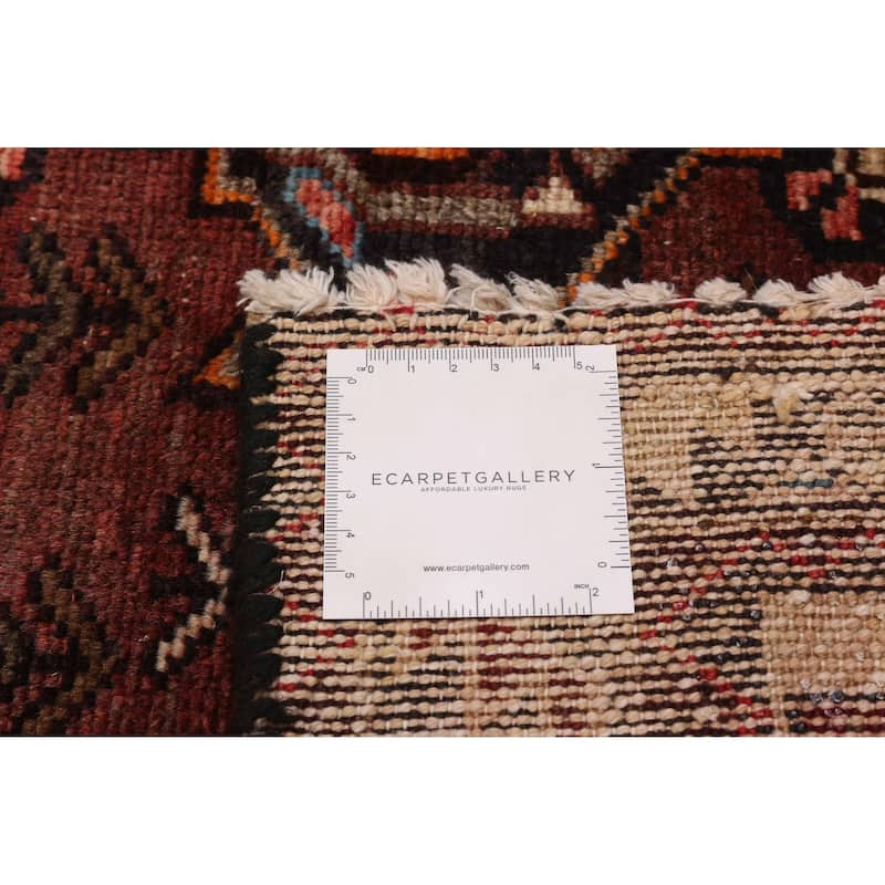 ECARPETGALLERY Hand-knotted Andelz Red Wool Rug - 3'9 x 9'10