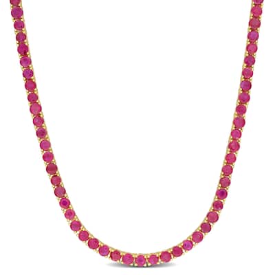 Miadora 14k or 18k White or Wellow Gold Black Diamond or Gemstone Necklace