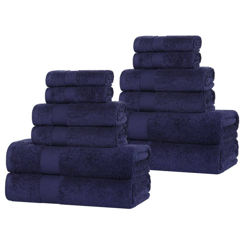 Superior Ismailia Egyptian Cotton 12-Piece Towel Set
