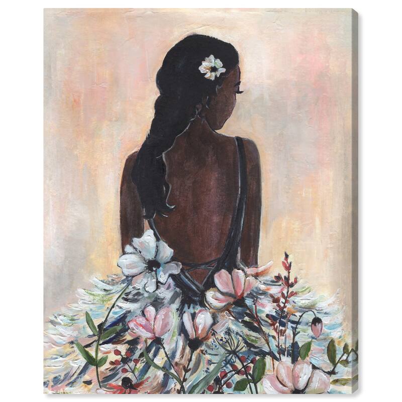 Wynwood Studio Fashion and Glam Modern Beauty Brown and Light Pink Rustic Wall Art Canvas Print