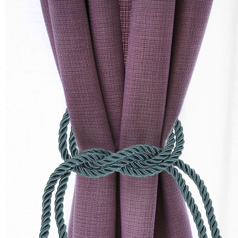 4 Pack Elegant Handmade Curtain Tiebacks Home Office Decorative - 16"