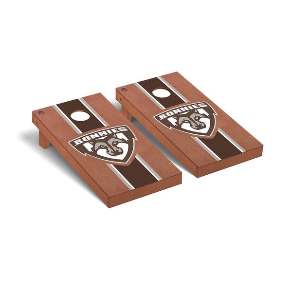 slide 2 of 5, St. Bonaventure SBU Bonnies Rosewood Cornhole Board Set
