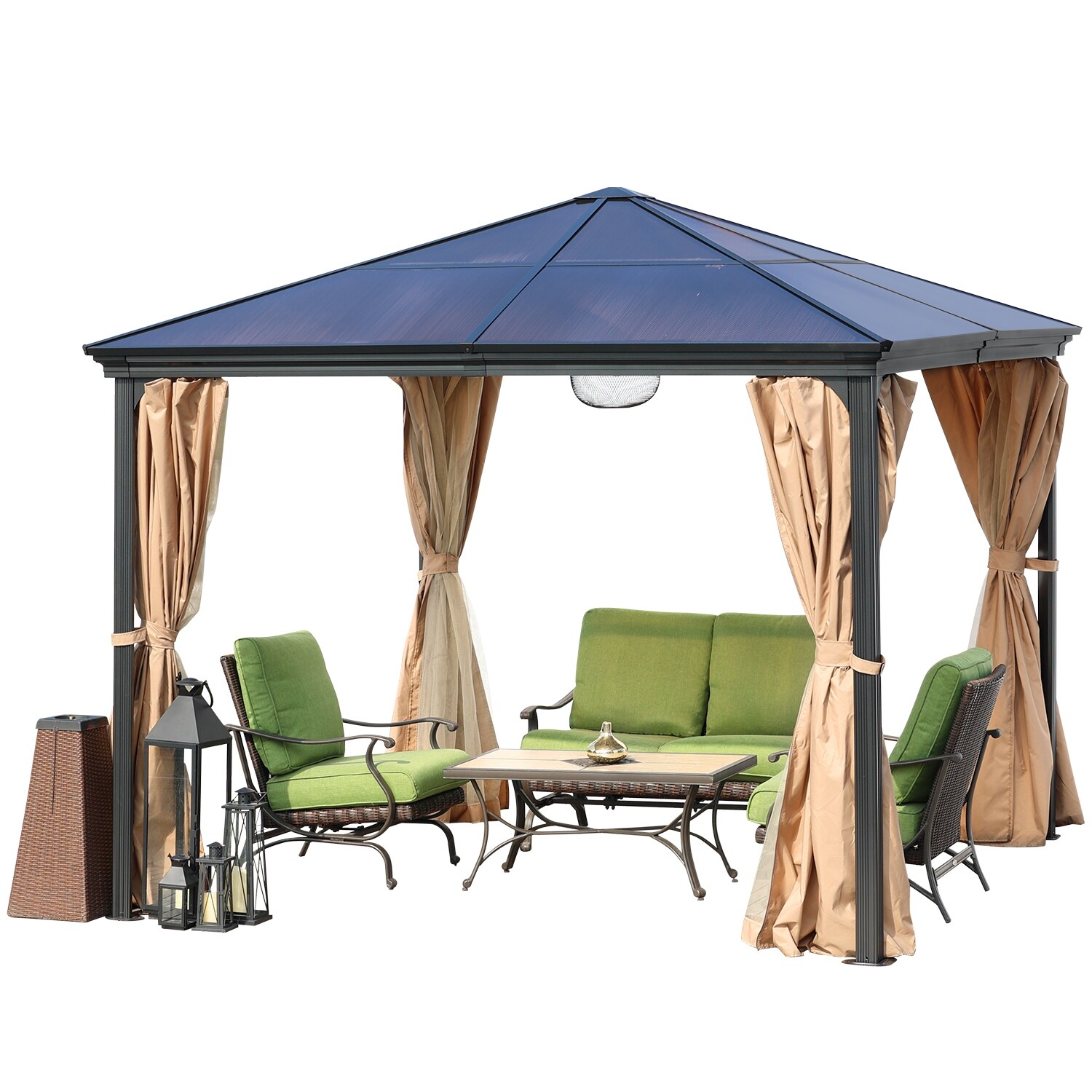 Aoodor 10'x 10' Gazebo Aluminum Frame 