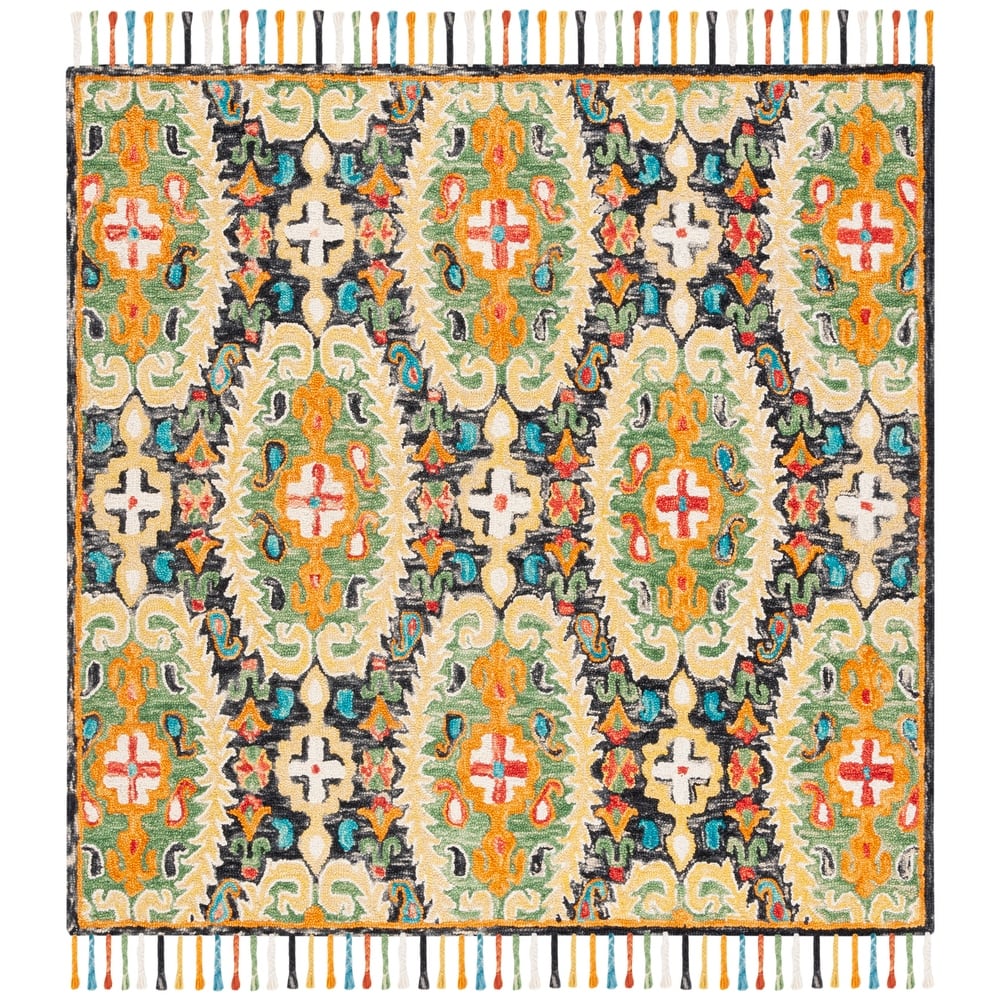 SAFAVIEH Handmade Blossom Hellevi Modern Floral Wool Rug