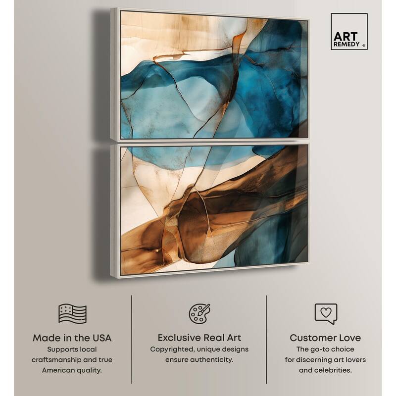 Glitch Aesthetic III Canvas Set of 2 by Art Remedy