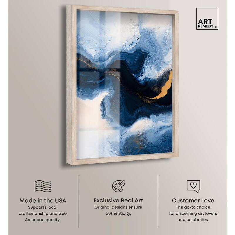 Blue Deep II Shadowbox by Art Remedy