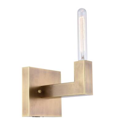 Corsica 1 light Burnished Brass Wall Sconce - One Size
