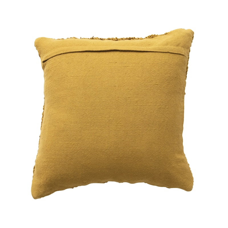 Woven Cotton and Jute Pillow