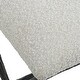 preview thumbnail 7 of 5, Uttermost Brisby Gray Fabric Small Bench - 24 W X 19 H X 16 D (in)