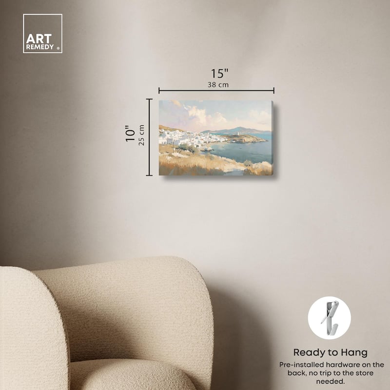 Sunrise Greece Canvas by Art Remedy, Gallery Wrapped