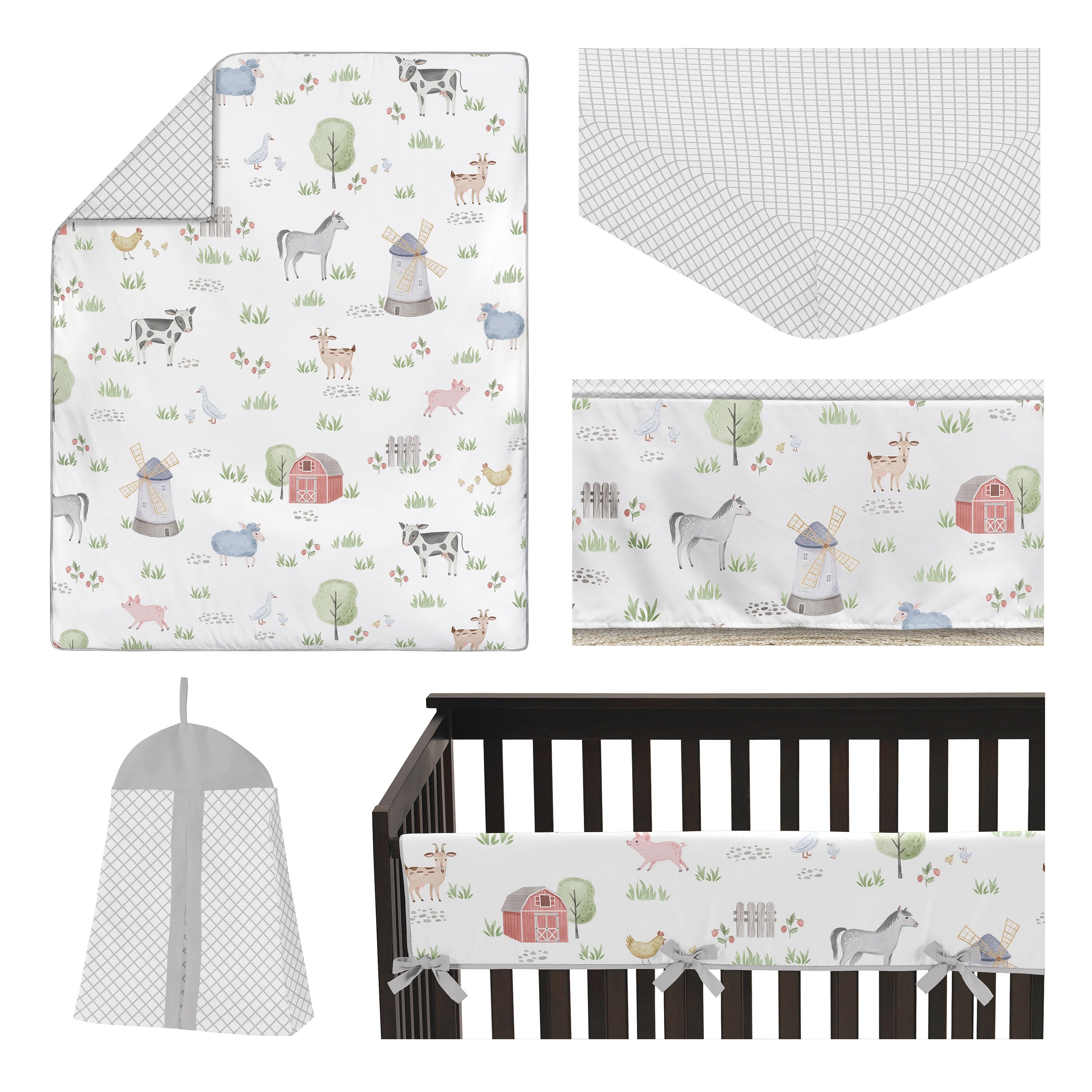 pig crib bedding