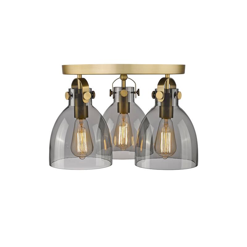 Innovations Lighting Newton Bell - 3 Light 7" Flush Mount