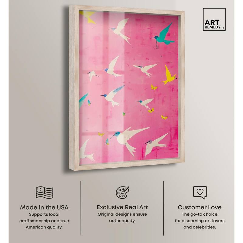 Soaring Sorbet Shadowbox by Art Remedy