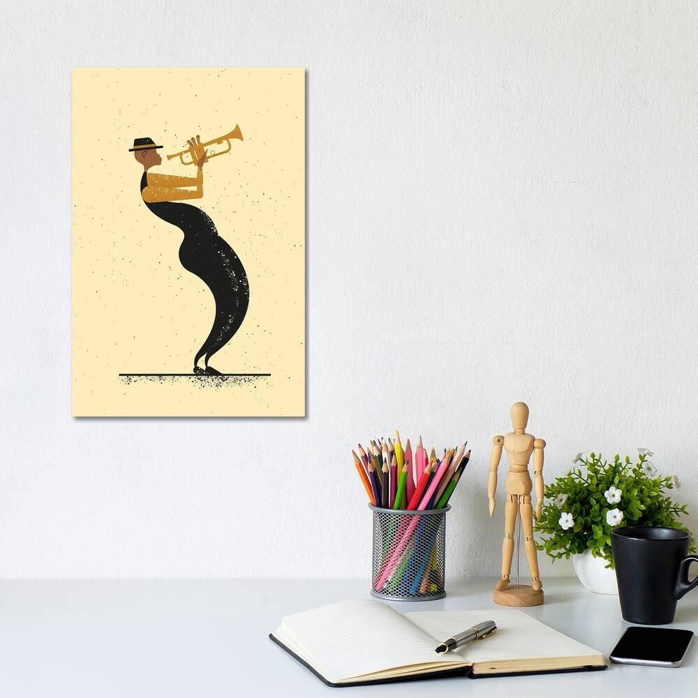 iCanvas "Jazz Player" by Amer Karic Canvas Print