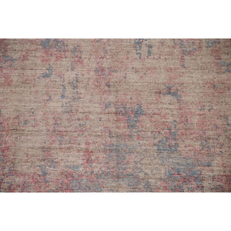 Abstract / Modern Area Rug Hand-Knotted Multi-Color Wool Carpet - 7'10"x 9'8"