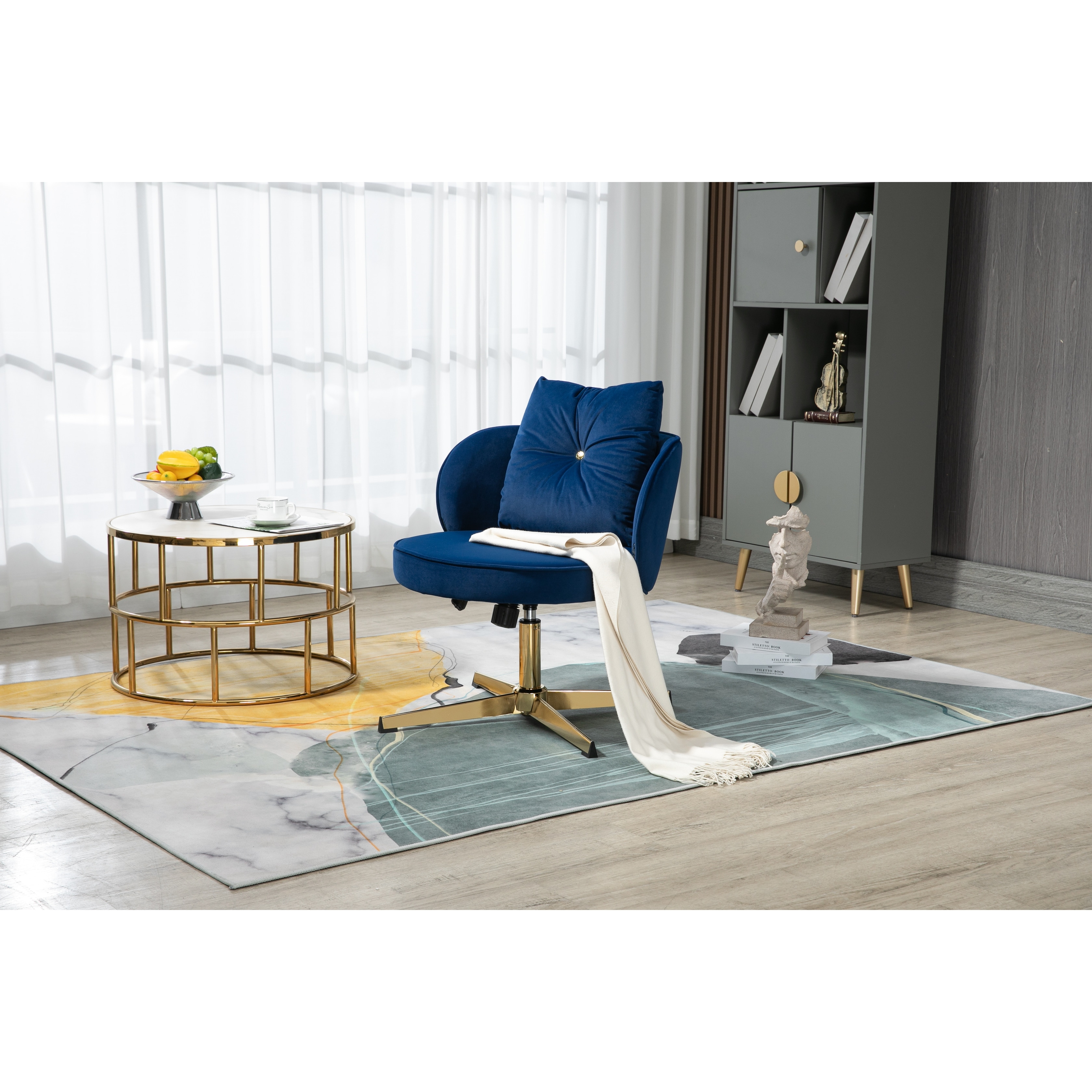 Swivel chair sales small space