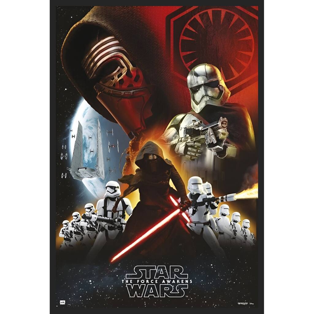Force Awakens - Empire Black Framed Art Poster - 24 x 36 Inch