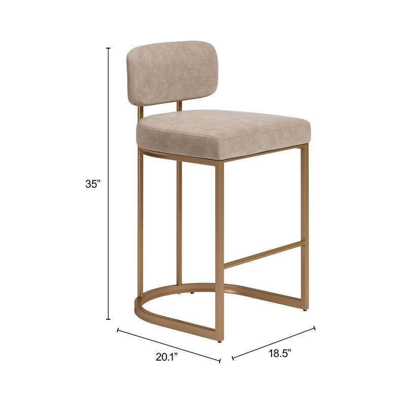 Velar Counter Stool Beige
