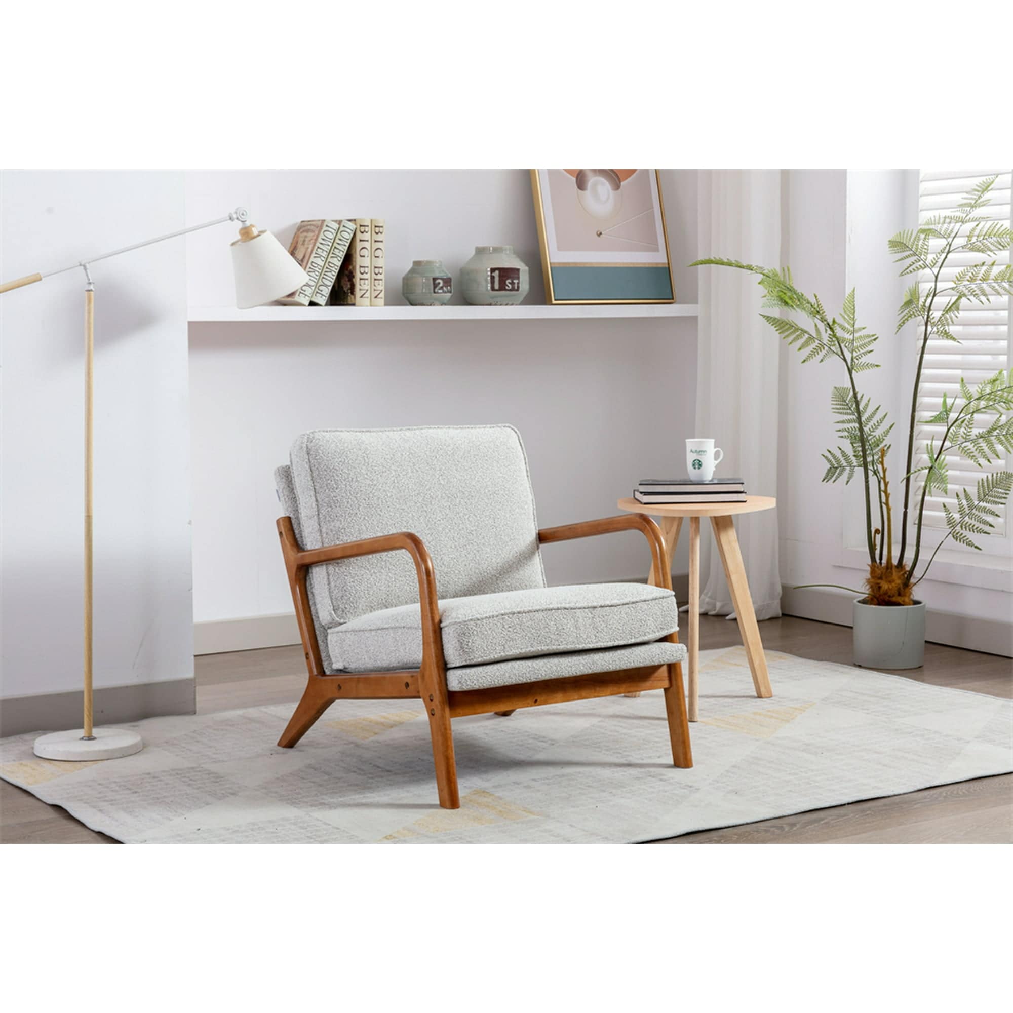 Comfy Mid Century Modern Accent Armchair On Sale Bed Bath