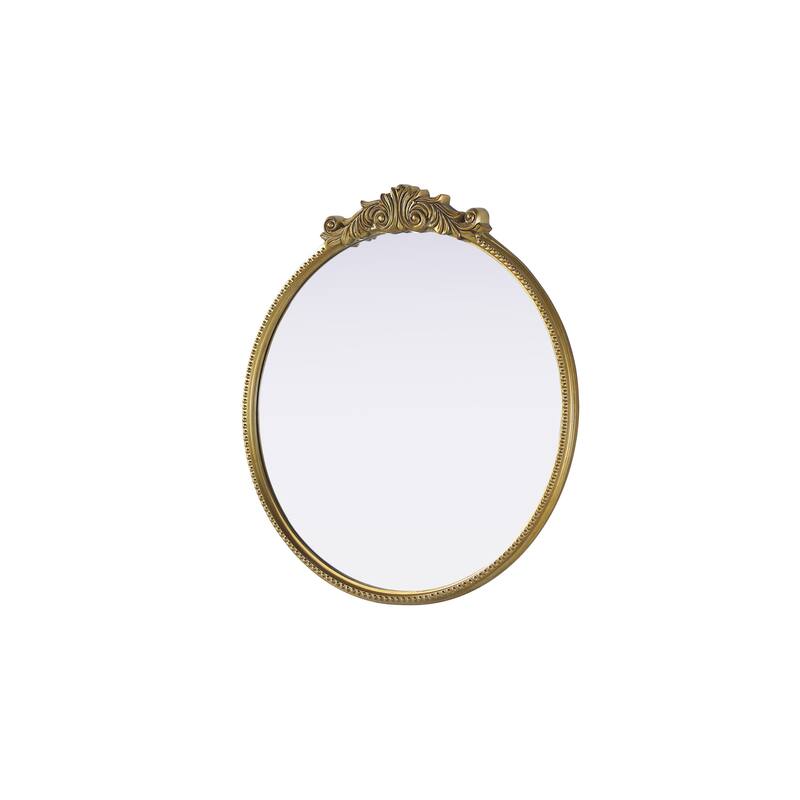 Isabeau Vintage Round Resin Mirror