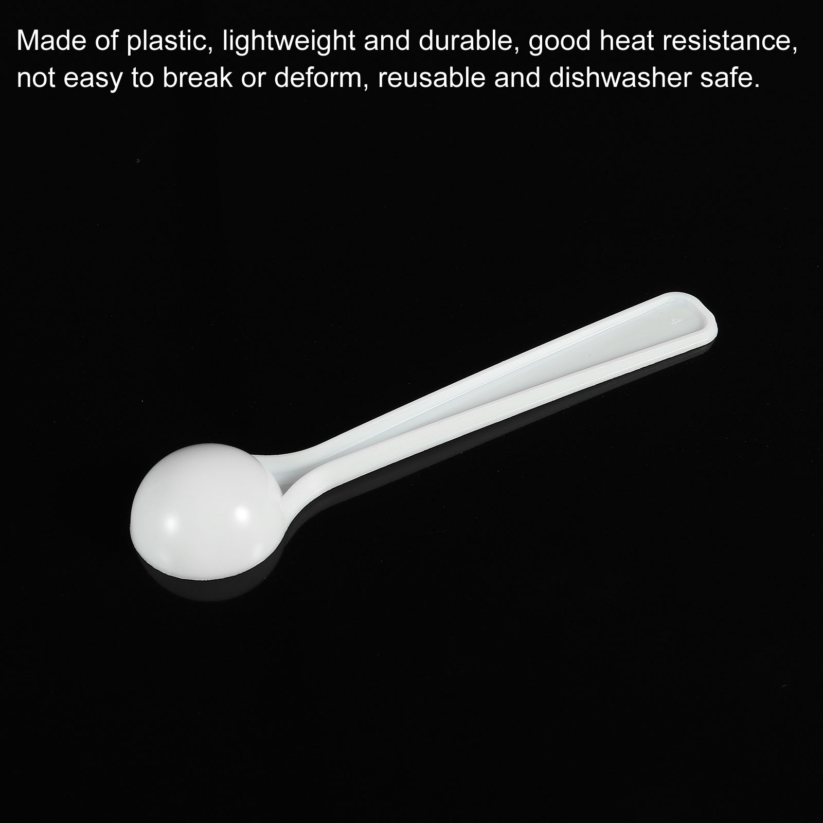 Plastic Round Shaped Powder Liquid Measuring Spoons Scoop Black 5 in 1 -  4.7 x 1.6 x 0.8(L*D*H) - Bed Bath & Beyond - 33902482