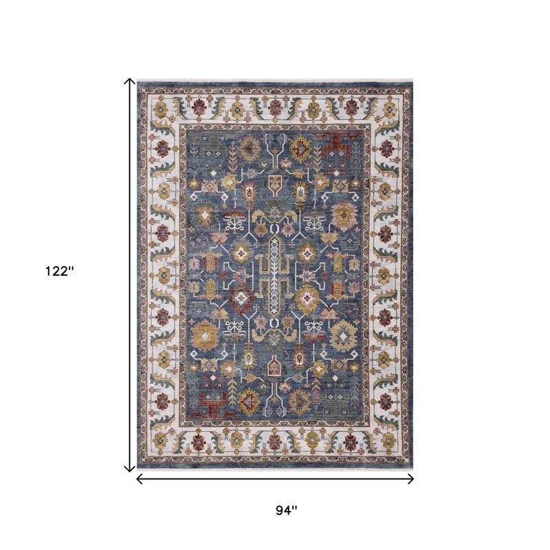 HomeRoots Medallion Modern Rectangle Area Rug - 8' X 10'