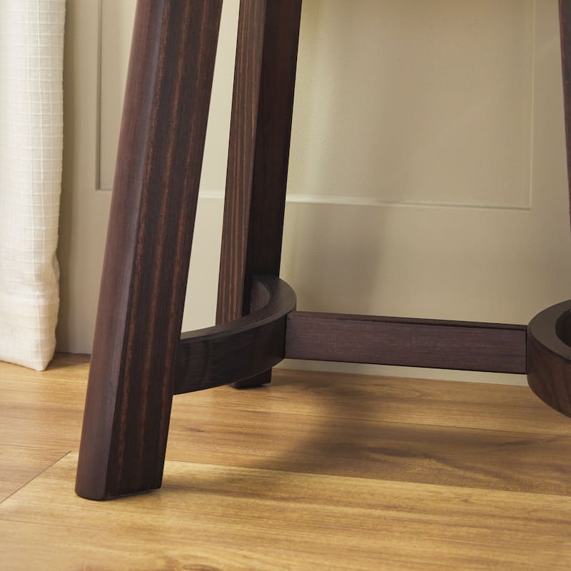Walker Edison Modern Farmhouse Solid Wood Square Side Table