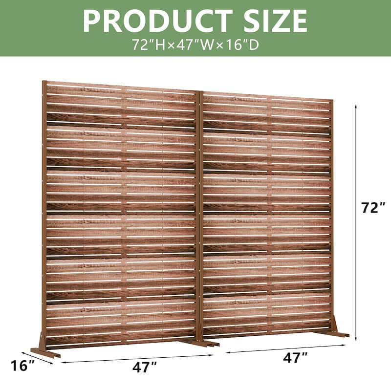 Outdoor Metal Privacy Screen Fence Panel