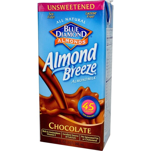 Almond Breeze Almond Milk - Unsweetened Chocolate - Case of 12 - 32 fl oz
