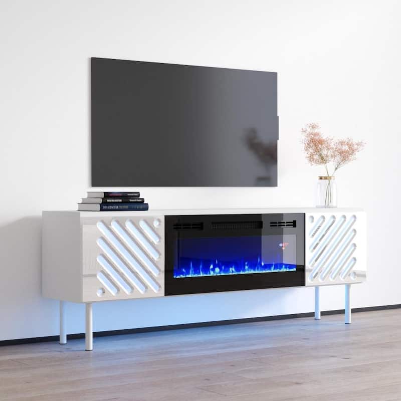 Laser EF Electric Fireplace 63" TV Stand