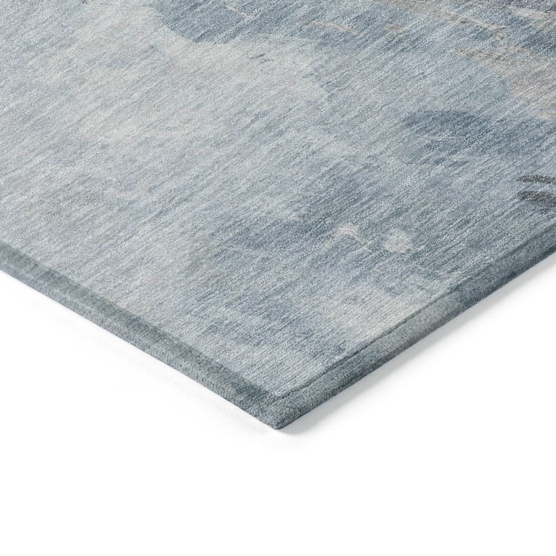 HomeRoots Abstract Transitional Rectangle Outdoor Rug