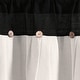 preview thumbnail 29 of 40, Lush Decor Linen Button Window Curtain Valance