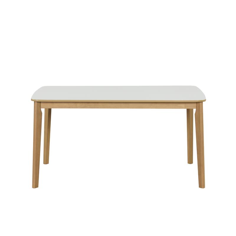 6 Piece Dining Table Set, Wooden Kitchen Table Set with Rectangular Table, 1 Bench and 4 Chairs with Padded Seats
