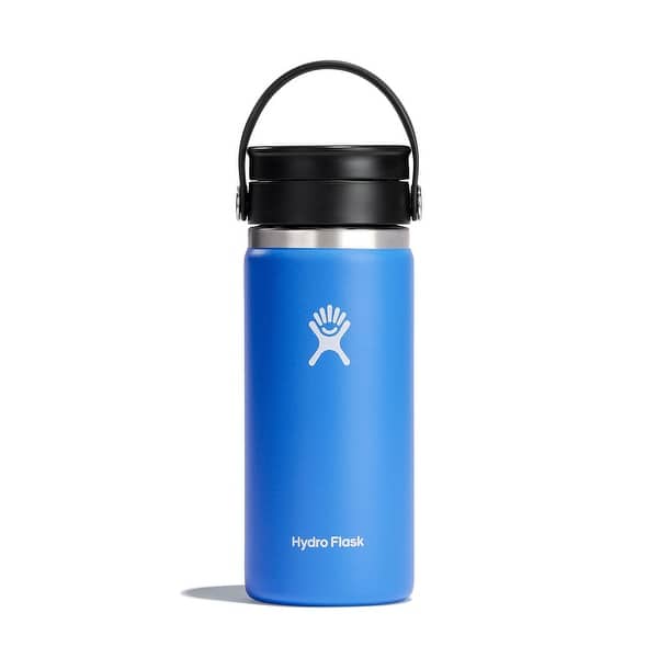 slide 2 of 5, Hydro Flask Insulated Wide Mouth Water Bottle Mug with Sip lid, 16 oz - Cascade Blue