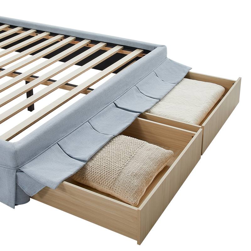 Canton Upholstered Queen Size Storage Bed
