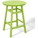 preview thumbnail 67 of 111, Polytrends Laguna Hdpe All Weather Outdoor Patio 35" Round Bar Table