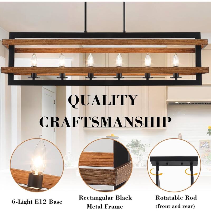 6-lights dining room light brown pendant lights metal chandelier light
