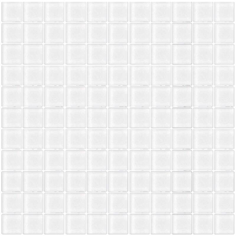 Apollo tile 12" x 12" Colorway Matte White Glass Tile (9.67 sq ft/case) - 10 Pack