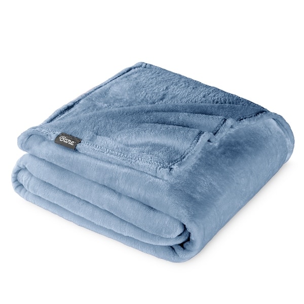 Bare Home Microplush Fleece Blanket - Ultra-Soft - Cozy Fuzzy Warm - King - Coronet Blue