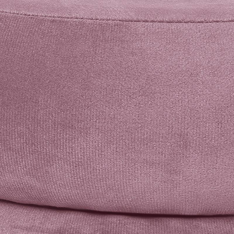 Adeco Round Storage Ottoman Removable Lid Vanity Makeup Footstool