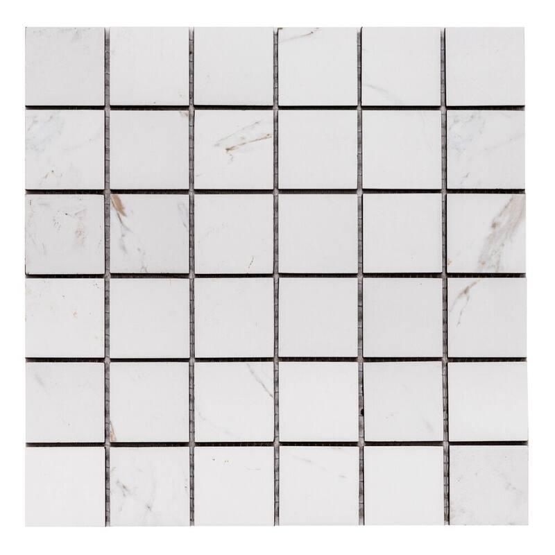 The Tile Life Huntington 2x2 White Porcelain Floor & Wall Tile