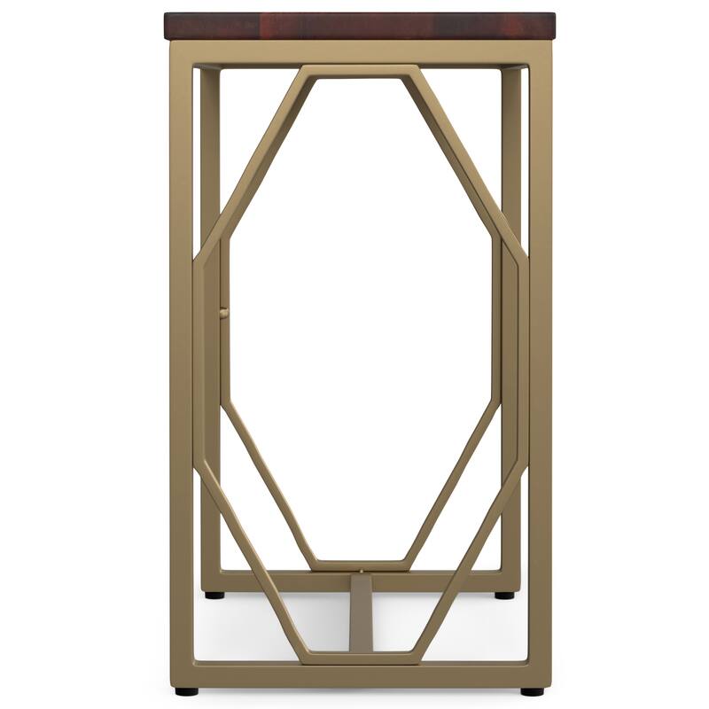 WYNDENHALL Ebsen Contemporary 20 inch Wide Metal and Wood Accent Side Table